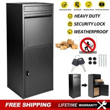 Parcel Delivery Box Extra Large Metal Lockable Outdoor Package Drop Box Postbox