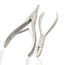 DDP Body Piercing Tools Ring Opening Pliers 7" Closing Pliers Forceps 5 1/2...