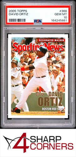2005 TOPPS #366 DAVID ORTIZ RED SOX HOF PSA 10