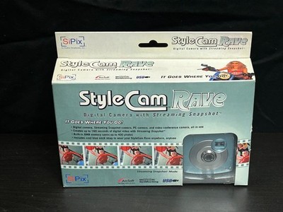 NEW SiPix Style Cam Rave Digital Camera With Streaming Snapshot USB NOS