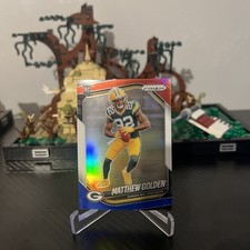 2025 Prizm Matthew Golden Red White Blue Rookie Card Green Bay Packers. rookie card picture