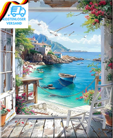 Lzlhde Diamond Painting Erwachsene Landschaft, 5D Diamant Painting Bilder, Diy M