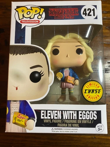 FUNKO Pop Vinyl Stranger Things ELEVEN WITH EGGOS CHASE Figure C9 VAULTED