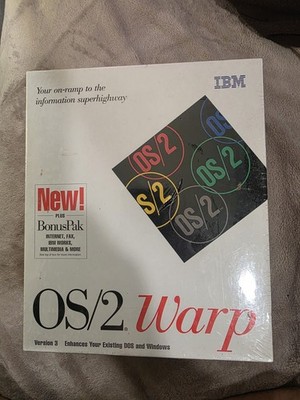Vintage IBM Operating System Upgrade  OS/2  2.0 Runs Windows,  Dos 