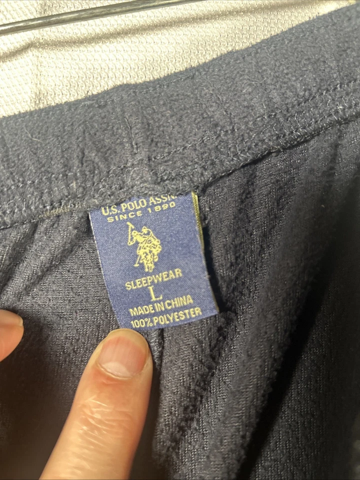 Polo Ralph Lauren Ropa de Dormir Pijama Pantalones Cordón Azul Marino Rojo Poni Talla Grande Para Hombres Foto 4 de 4