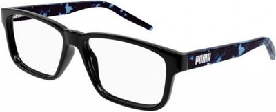 NEW Puma PJ 0046O Eyeglasses 008 BLACK 100% AUTHENTIC