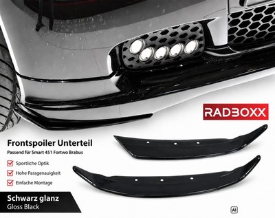  AERO Front-FLAPS vorne Spoiler für Smart 451 Brabus ForTwo 4518800108 *SCHWARZ*
