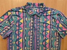 Chubbies Size Large Multicolor Performance Golf Polo Shirt Geometric Triangle