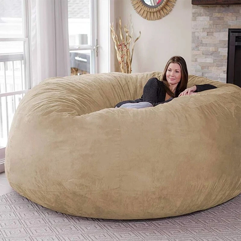 Sofa Sack - Puff gigante de 6 pies, Microfibra, Lemon