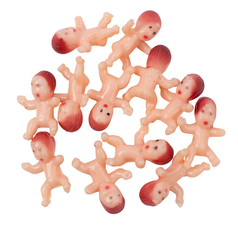 Bulk Lot of 72 Miniature Tiny 1" Babies - Baby Shower Favors