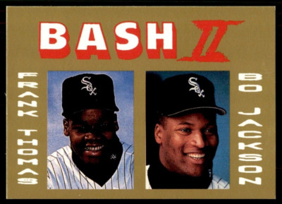 1990 Bash II GOLD #NNO Bo Jackson w. Frank Thomas NICE Chicago White Sox RARE!