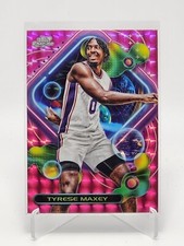 2023-24 Topps Cosmic Chrome Basketball #96 Tyrese Maxey Pink Galaxy Refractor