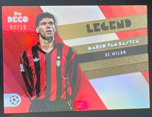 Topps UCL Deco Marco Van Basten /10 Legend AC Milan Równoległy numerowany Holandia - Zdjęcie 1 z 2
