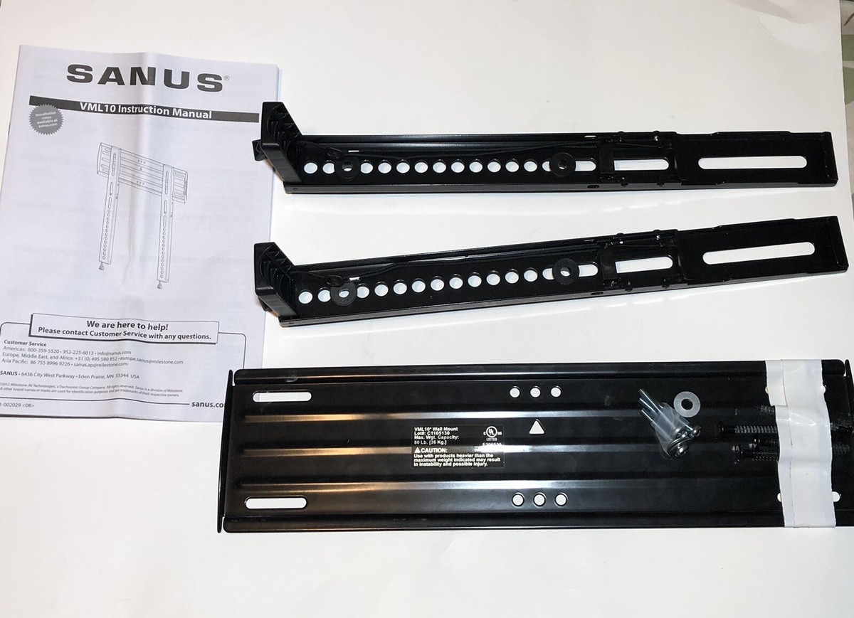 送料無料 SANUS VML10-B1 壁掛 金具 壁掛け テレビ TV フラット（超薄型）｜テレビ壁掛け金具 SANUS.jp