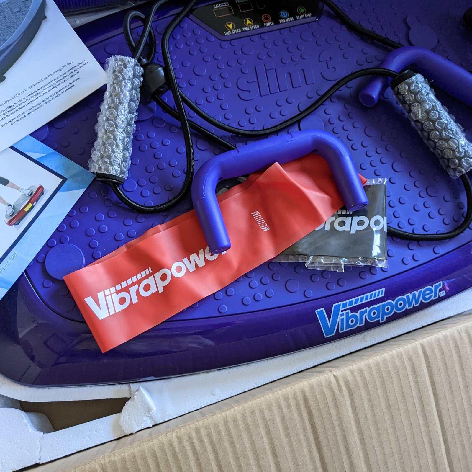 Vibrapower Slim 3 Vibration Exercise Plate with Step/Seat eBay