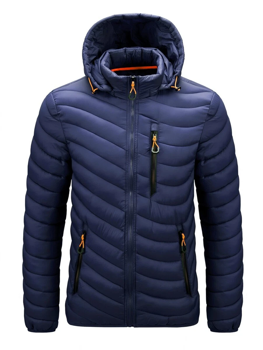 Winter Warm Waterproof Jacket Men Thick Hooded Fashion Casual Slim boy gift