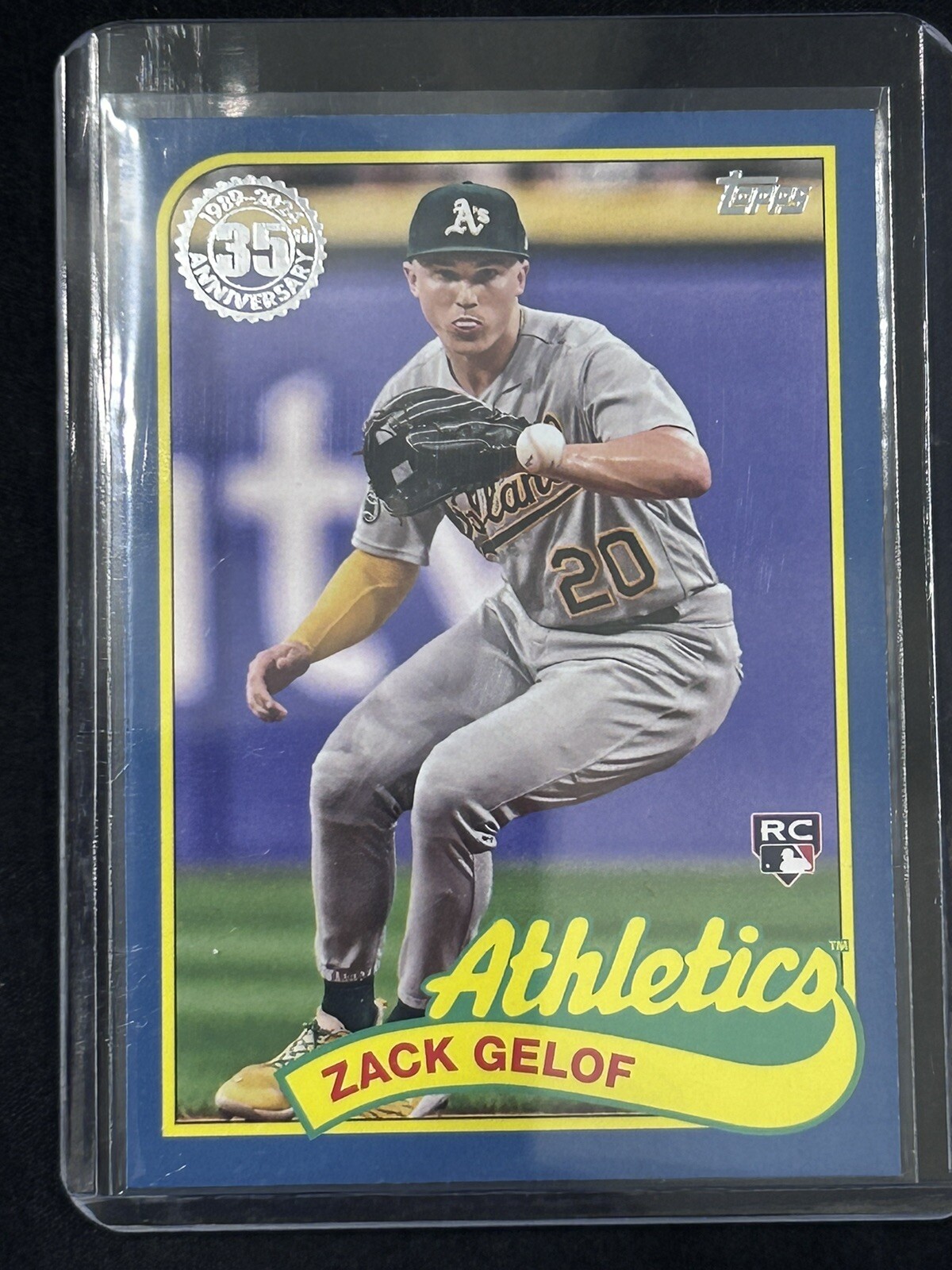 2024 Topps Series 1 - 1989 Topps Baseball Blue #89B-90 Zack Gelof (RC)