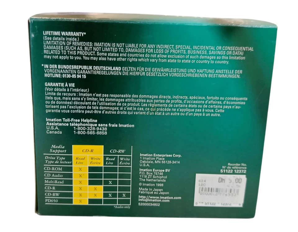 Imation CD-R 650MB 1x-4x Kompatible 10er Packung 650 MB / 74 Min CD-Rohlinge - Bild 3 von 4