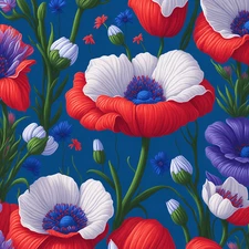 10x wildflowers car sticker sticker flower motif 9x9 cm decoration for the car