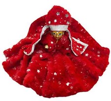 laddu Gopal ji Winter Red Furr Dress for Size 1