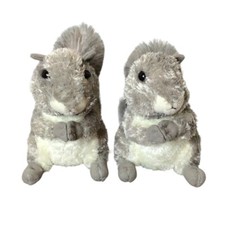 2x Aurora Nutty the Grey Gray Squirrel 8 Inch Soft Stuffed Animal Plush 2020