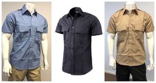 Mens Battle Security Police Uniform Short Sleeve Shirt - Size S - XXL