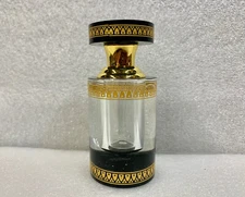 1 Pack to 3 Pack 6ml Attar Black Glass, Empty  Bottle With Glass Applicator