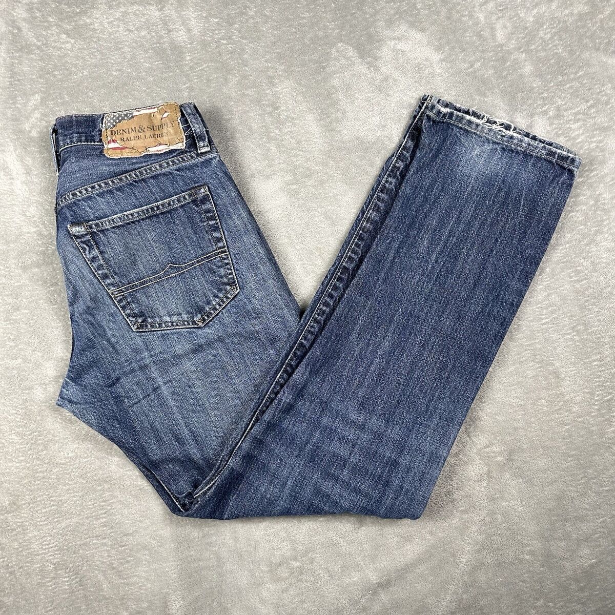 Denim Supply Ralph Lauren Jeans Mens 30x32 Straight Blue Denim Supply Ralph Lauren Jeans Mens 30x32 Straight Blue