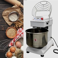 110V 30QT Double-Acting Double-Speed Sprial Dough Mixer Dough Kneading Machine