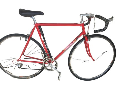Pompe à Main Vélo Vintage SKS – Rouge – Made In Germany – Poignée Bois