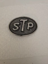 Vintage STP Motor Oil Company Belt Buckle
