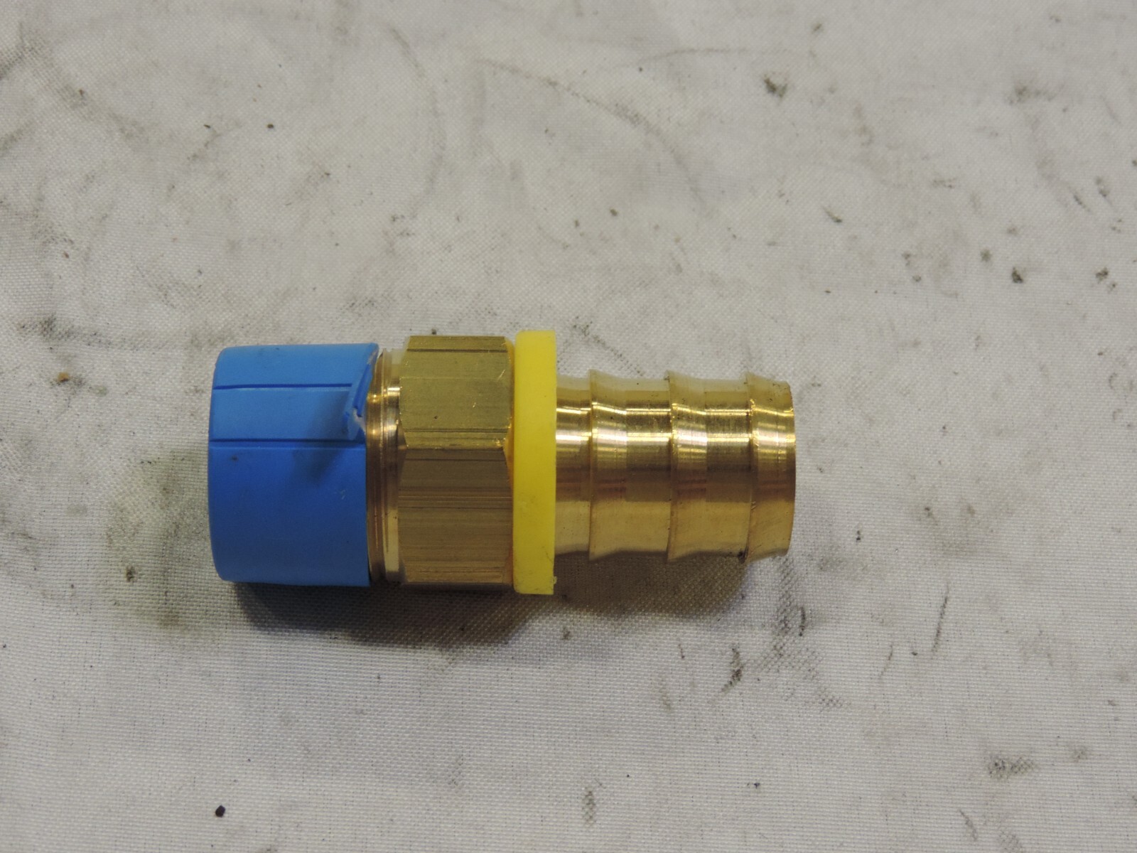 DIXON 2721616C 1 Inch ID Brass Push-On Hose Barb with 1 Male NPTF Dryseal Fitting