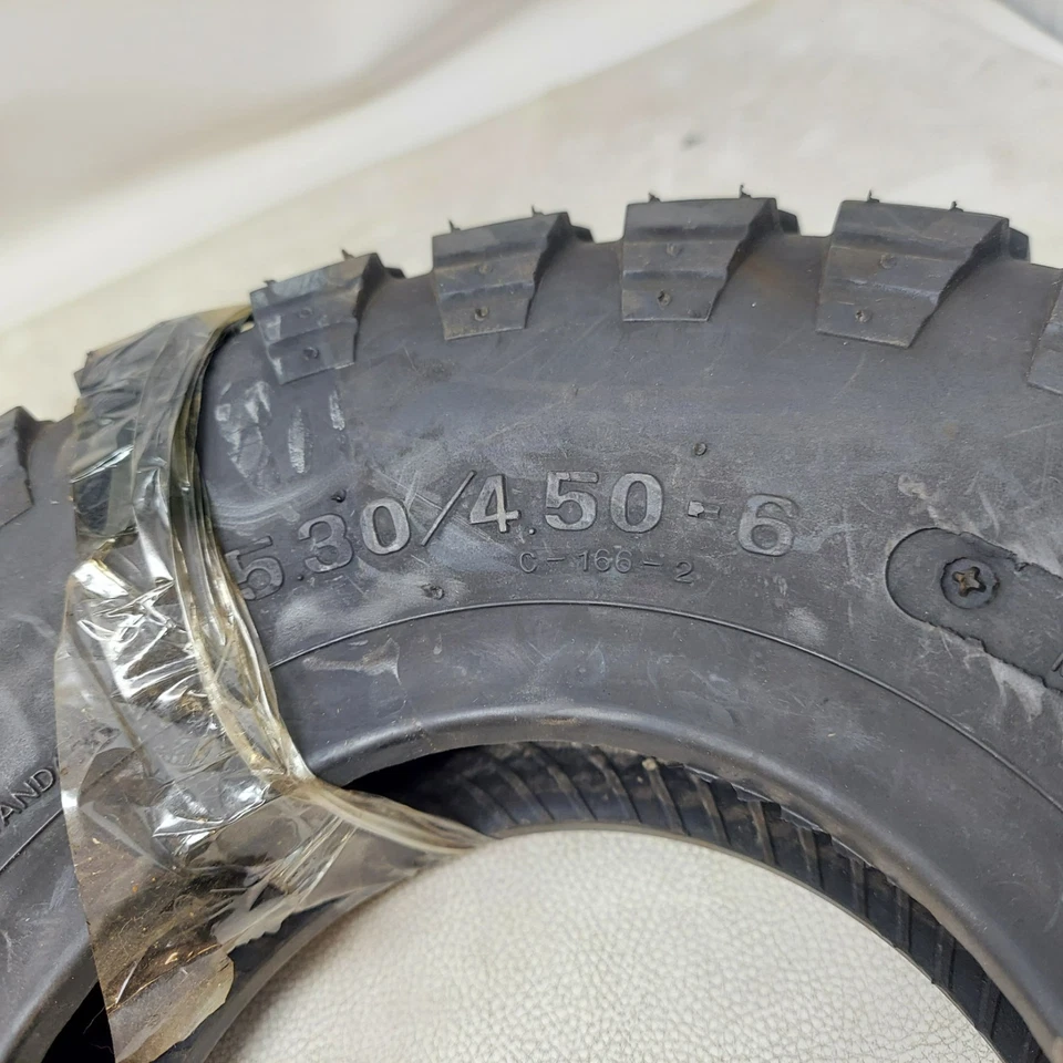 85-86 TG50 TG50M TG 50 50M M Gyro S Replacment Rear Wheel Tire Tyre 4.50-6 - Image 2 of 4