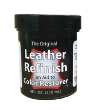 Leather Refinish Sofa Handbag Shoe Belt Leather Color Dye 4 oz - Multiple Colors