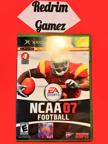 NCAA Football 07 Black Label Original XBOX Video Games EA Sports