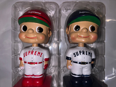 SUPREME SS23 BOBBLEHEAD TOYS RED & BLUE BRAND NEW in hand and