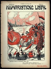  "HUMORISTICKE LISTY" Czech Humor/Satire Magazine - March 22, 1912 - KSTROFF CVR