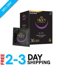 36 Count Lubricated Ultra-Thin Polyisoprene Condoms for Comfort