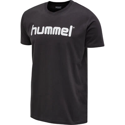 Hummel Herren HMLGO COTTON LOGO T-SHIRT Asphalt Tee Handball Freizeit Shirt NEU