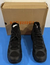 7.5 M NIB MENS MERRELL MOAB VELOCITY TACTICAL MID WATERPROOF BOOTS J099421 BLACK