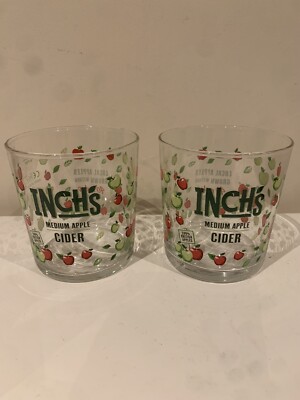 2 x Inch s Cider Half Pint Gläser - Brandneu - 10 Unzen Versand am selben Tag