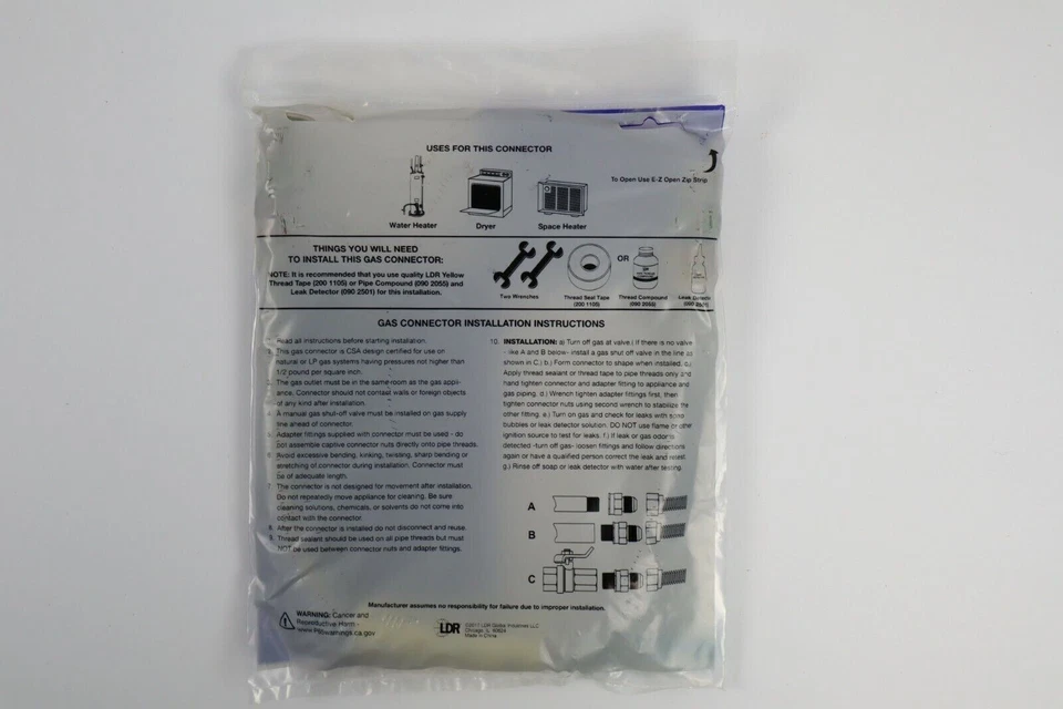 Концевые фитинги LDR из нержавеющей стали 509 1118MXM 18 дюймов 1/2 дюйма факел 3/8 дюйма внутренний диаметр - Изображение 4 из 4