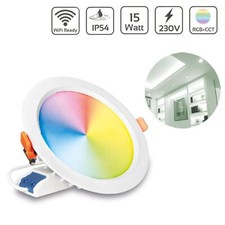 MiBoxer LED Einbaustrahler RGB+CCT 15W Ø190mm IP54 FUT069 Deckenleuchte