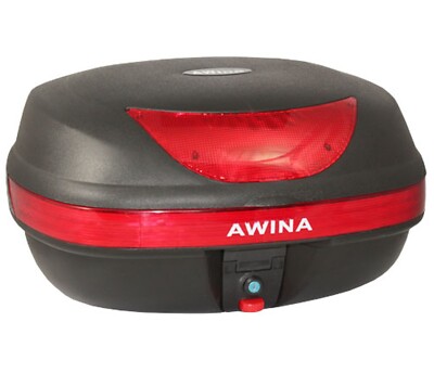 Großer Top Case Gepäckkoffer 48 Liter Motorrad Koffer für 2 Helme 55x41x28 cm
