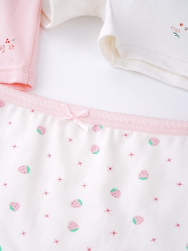 Kids Girls Underwear Under Dress 4Pcs/Set Assorted Boyshorts Playgrounds Cotton - Picture 36 of 60