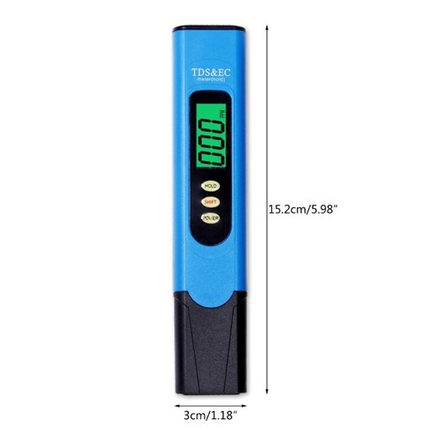Water Quality Tester EC/TDS/Temp Test Meter with Backlit for Fish Tanks - Picture 8 of 10