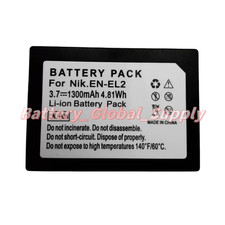 For EN-EL2 Nikon 2500, 3500, 3100 3200SQ Digital Camera Battery 3.7V 1300mAh NEW