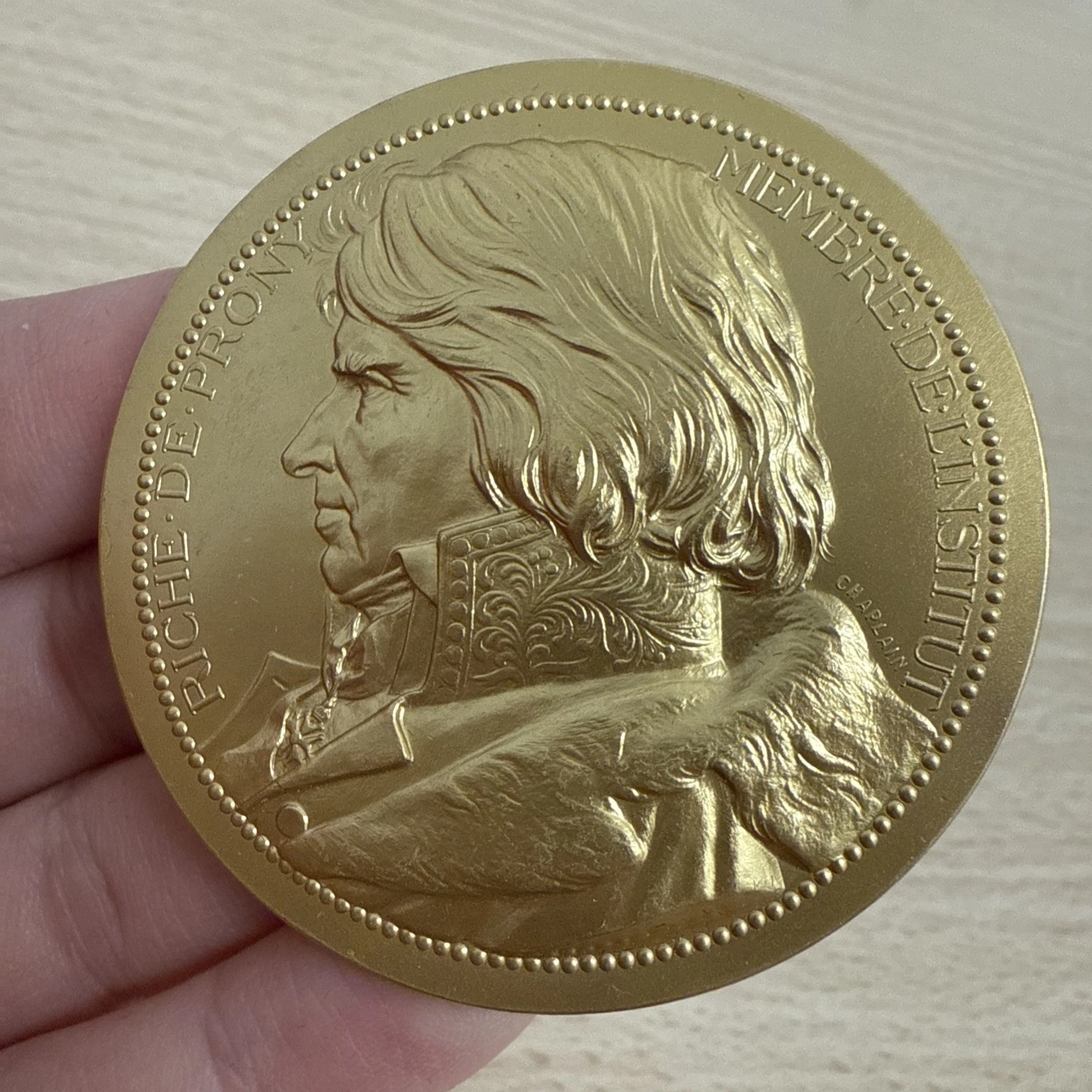 Médaille Société D’encouragement Pour L’industrie Nationale En Bronze 1986