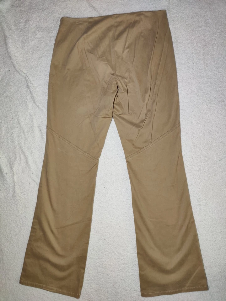 Vintage Ralph Ralph Lauren Faux Suede Western Lace-Up Pants W Side Rivets 10 - Image 2 of 4