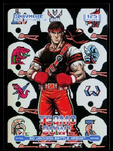 2026 Bo Jackson Battle Arena Tecmo Bowl #H721 Claymore Helmets Battlefoil Brawl